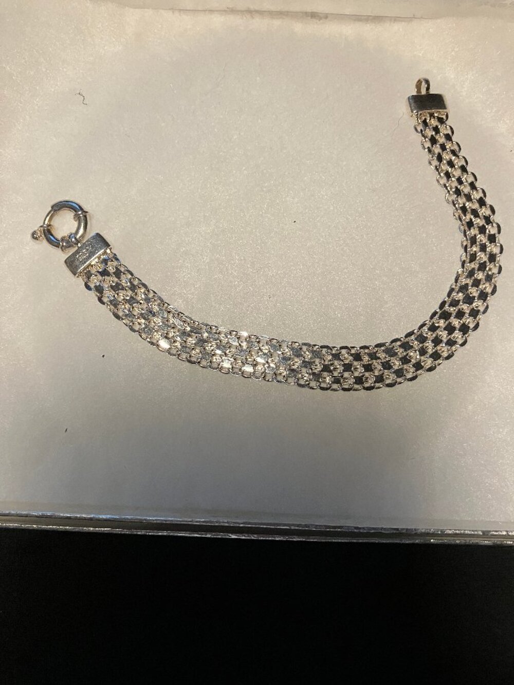 Sterling Byzantine chain bracelet